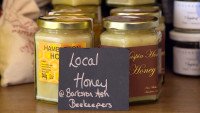 Local honey at Church Fenton Community Shop
